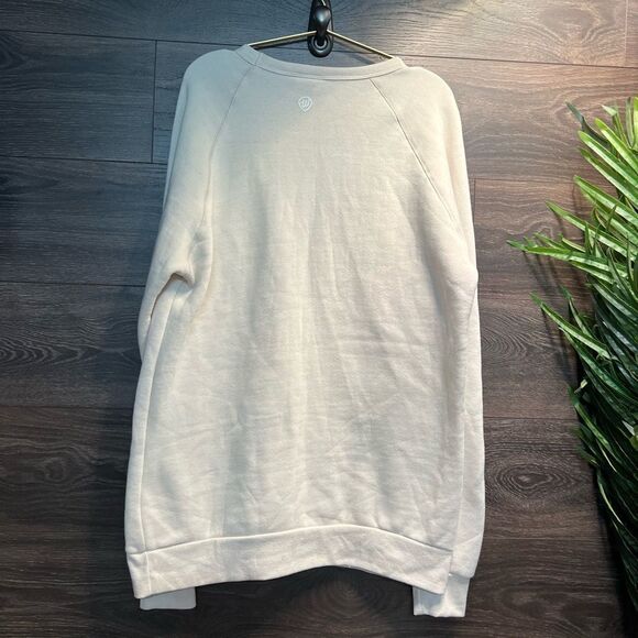 Where I’m From New York Sweatshirt in Cream/Gray with Green Print. Sz Large. NWT - Picture 4 of 12